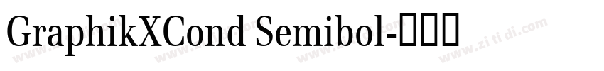 GraphikXCond Semibol字体转换